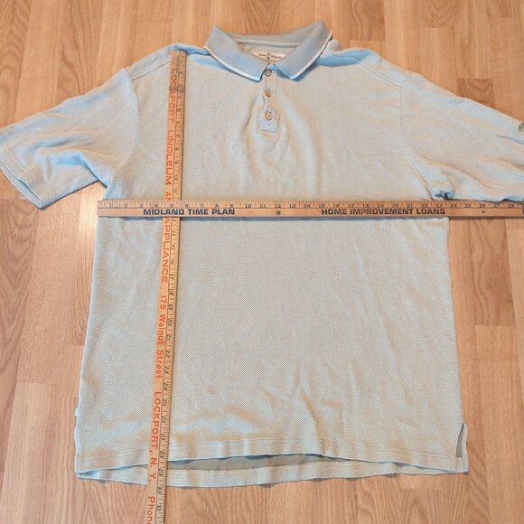 Tommy Bahama Polo Shirt Mens XXL Beige Silk Blend Short Sleeve Casual - Picture 2 of 7